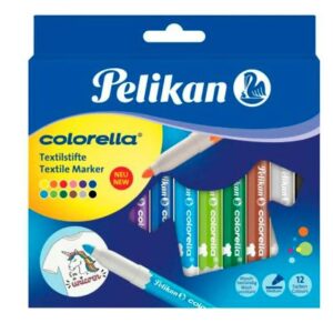 MARCADOR PELIKAN COLORELLA TEXTIL SURTIDO X12U