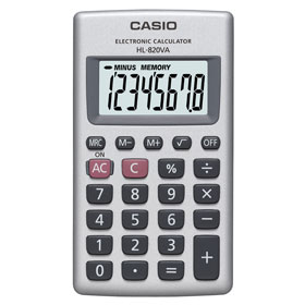 CALCULADORA CASIO ELECTRONICA HL-820VA