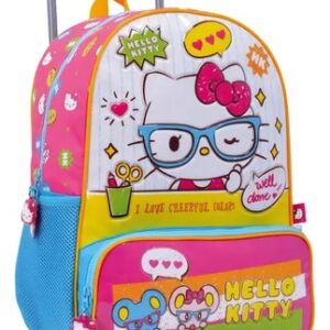 MOCHILA WABRO HELLO KITTY CHEERFUL COLORS C/R 16" (74303)