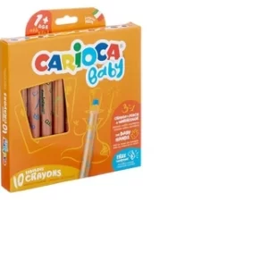 CRAYONES CARIOCA BABY X 10U. C/SACAPUNTAS (42818)