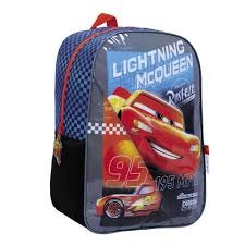 MOCHILA WABRO CARS RAYO MC QUEEN ESPALDA 16" (27124)