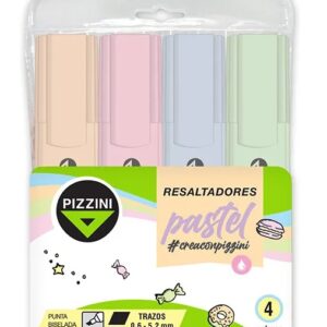 RESALTADOR PIZZINI PASTEL X4U. (1280PAX4)