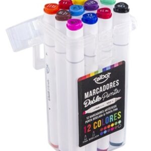 MARCADORES TALBOT DOBLE PUNTA BISELADA/FINA X12U (6543)