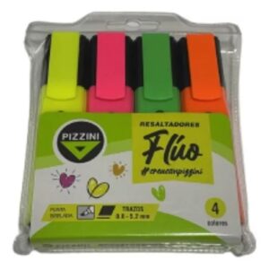RESALTADOR PIZZINI FLUO X4U. (1280X4)
