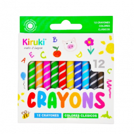 CRAYONES KIRUKI COLORES CLASICOS X12U (80002)