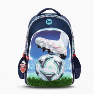 MOCHILA FOOTY CHAMPIONS LEAGUE C/LUZ LED ESPALDA 18" (F5363)