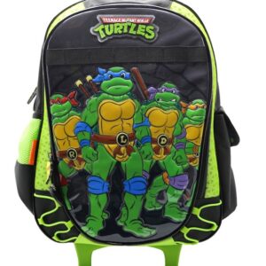 MOCHILA CRESKO "TORTUGAS NINJAS" 18" C/CARRO (TN211)