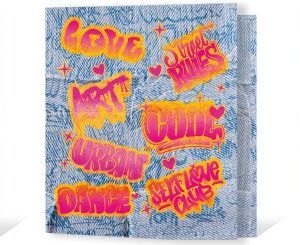 CARPETA REXON 3X40 HOLOGLITTER DENIM