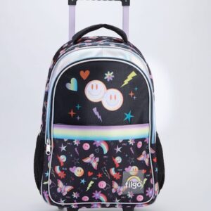 MOCHILA FILGO STARPAK FUN EMOJI 18" C/RUEDAS + LLAVERO (MO25-TST-054)