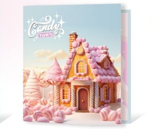 CARPETA REXON 3X40 HOLOGLITTER CANDY TOWN