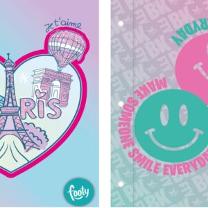 CARPETA INKDROP ESCOLAR N°3 C/CORDON  FOOTY GIRL II