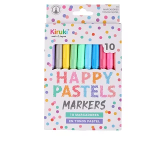 MARCADORES SURTIDOS KIRUKI HAPPY PASTEL X10U (700005)