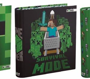 CARPETA MOOVING ESCOLAR 3X40 MINECRAFT (1001248)