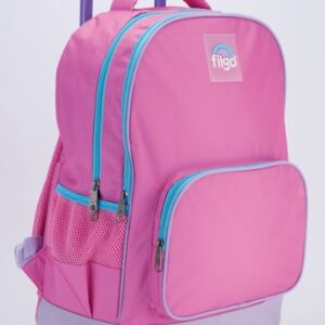 MOCHILA FILGO STARPAK PLAIN ROSA 18" C/RUEDAS + LLAVERO (MO25-TSTPLA-020)