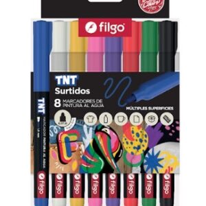 MARCADOR FILGO PINTURA AL AGUA TNT X8U SURTIDOS TRAZO FINO. (TNTM10-E8-SUR)
