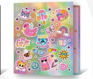 CARPETA REXON 3X40 HOLOSTAMP RAINBOW