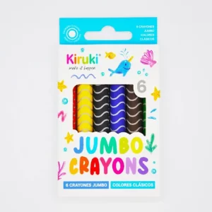 CRAYONES KIRUKI JUMBO COLORES CLASICOS X6U (800003)