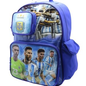 MOCHILA CRESKO "ARGENTINA CAMPEON DEL MUNDO" 18" ESPALDA (AF025)