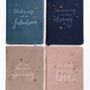 LIBRETA MULTIPAPER A5 PLUSH COVER STAR 80H (24-464)