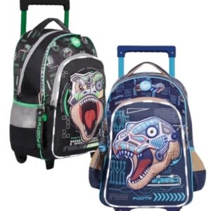 MOCHILA FOOTY TRANFORMER C/LUZ LED C/CARRO 18" (F5421)