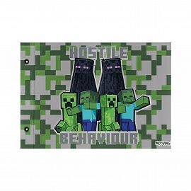 CARPETA MOOVING N°5 DIBUJO C/CORDON MINECRAFT (1004248)