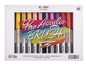 MARCADORES MOOVING PRO ACRYLIC BRUSH X24U (3032124)