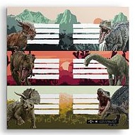ETIQUETA MOOVING ESCOLAR JURASSIC WORLD (1301232)