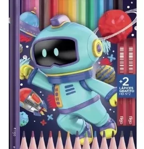 LAPICES DE COLORES FILGO PINTO GALAXY X12U + GOMA + LAPIZ (PN201-E12-FTSY5)