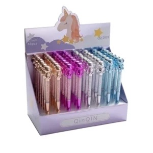 BOLIGRAFO SIMIL METAL UNICORNIO IMPORTADO X48U C/U