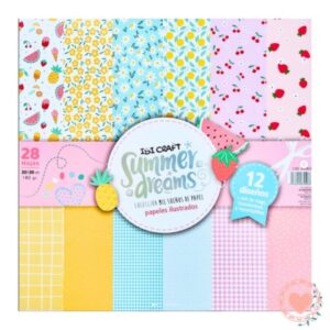 PAPEL IBI CRAFT SUMMER DREAMS X28H 30X30CM 180GRS (600823)