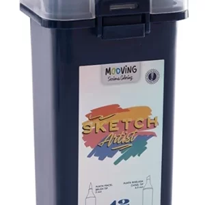 MARCADOR MOOVING DOBLE PUNTA SKETCH ARTIST X12 COLORES (3022212)