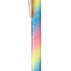 BOLIGRAFO RETRACTIL GLITTER ARCOIRIS IMPORTADO X24U C/U