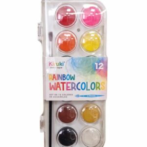 ACUARELA KIRUKI RAINBOW COLORES CLASICOS X12U (900002)