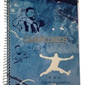 CUADERNO REYSA LINEA CAMPEONES 15X21 SEMI FLEX 80H C/ESP (1089)