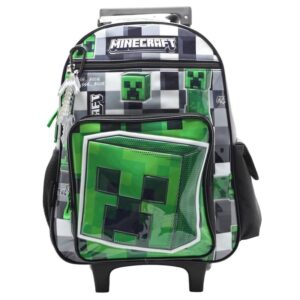 MOCHILA CRESKO MINECRAFT 16" C/CARRO (MI214)