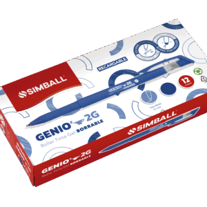 ROLLER GENIO SIMBALL BORRABLE 2G POP AZUL X12U C/U (206260201)