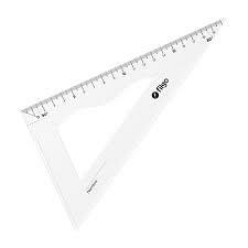 ESCUADRA FILGO GEOX CRISTAL 45X15 CM (ESGEOX45-C20)