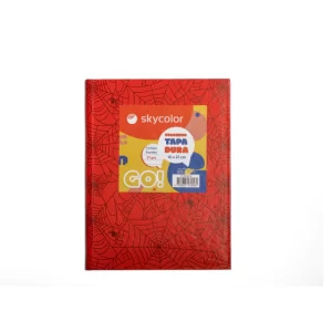 CUADERNO SKYCOLOR 16x21 T/D x 57gs x 42 hjs. RAYADO FORRADO ROJO (CC57AR-42)