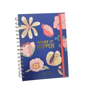 PLANNER IBI CRAFT REGLA + STICKERS C/ESPIRAL 148X210MM 80H = (115300)