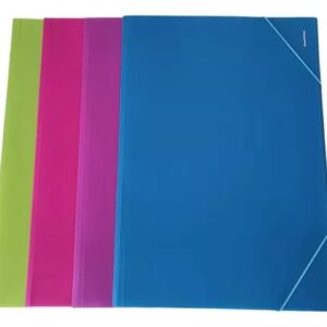 CARPETA LAMA DOBLE OFICIO 3 SOLAPAS PVC C/ELASTICO