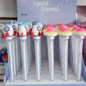 BOLIGRAFO NAVE ESPACIAL C/LUZ LED IMPORTADO X36U C/U