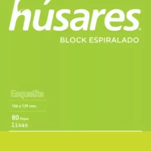 BLOCK HUSARES ESQUELITA X80H C/ESP LISO (6408)