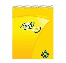 CUADERNO EXITO C/ESPIRAL 19 X 24 Z3 PARA ZURDO RAYADO (9000487)