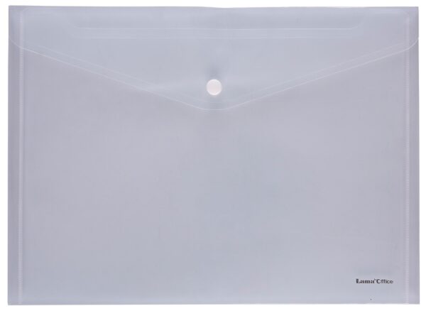 SOBRE C/BOTON HORIZONTAL A5 TRANSPARENTE LAMA (CH322A5)