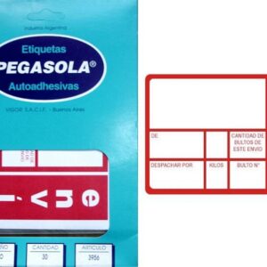 ETIQUETA PEGASOLA ENVIO (T8-39560-00)
