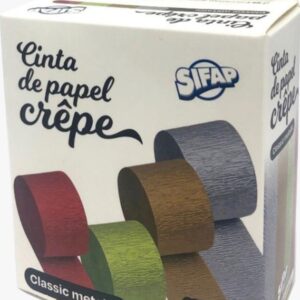CINTA DE PAPEL CREPE SIFAP METALICA X4U.(5303)