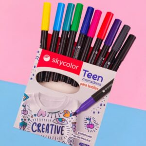 MARCADOR SKYCOLOR TEEN P/TEXTILES X10U (JJ205623-TEX)