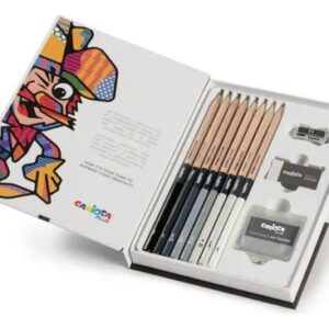 SET DE LAPIZ GRAFITO CARIOCA PLUS + GOMA Y SACAPUNTAS (45230)