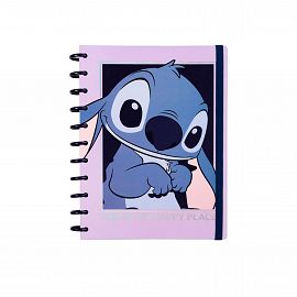 CUADERNO MOOVING LOOPS STITCH CARTA 80H RAYADO (1711244)