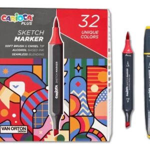 MARCADORES CARIOCA PLUS SKETCH DOBLE PUNTA X32U (45242)